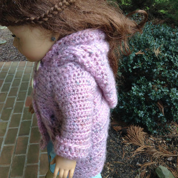 Simply Twists Cardigan For 18 Inch Doll