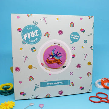 The Make Arcade Swallow Embroidery Kit - 6 Inch