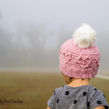 Chunky Cabled Heart Hat