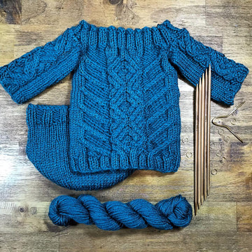 Cabled Sweater for Baby Yoda