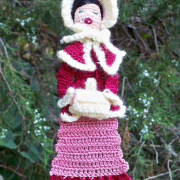 LoisLeigh's Bookmark Series: Woman Victorian Caroler Bookmark/Ornament