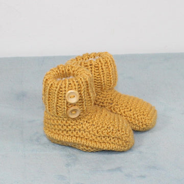 Toddler Chunky 2 Button Slipper Boots Circular