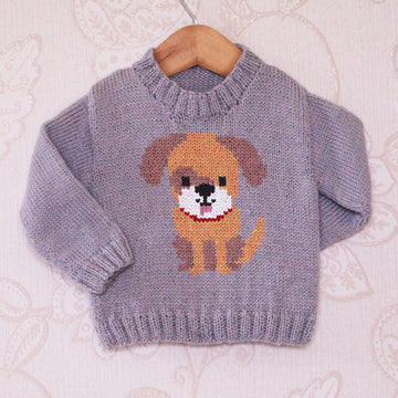 Intarsia - Doggy Chart - Childrens Sweater