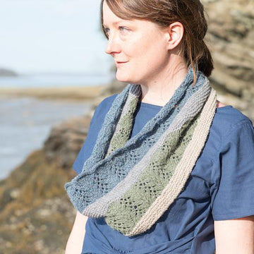Lace Stripe Cowl