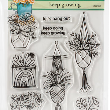 Penny Black Clear Stamps - Keep Growing