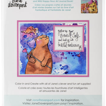 Spellbinders Jane Davenport Whimsical & Wild Collection Clear Stamps Set - Brave Bear