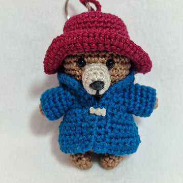 Paddington-Inspired Bear Keychain