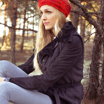 Knitted beret hat "Lisabet"