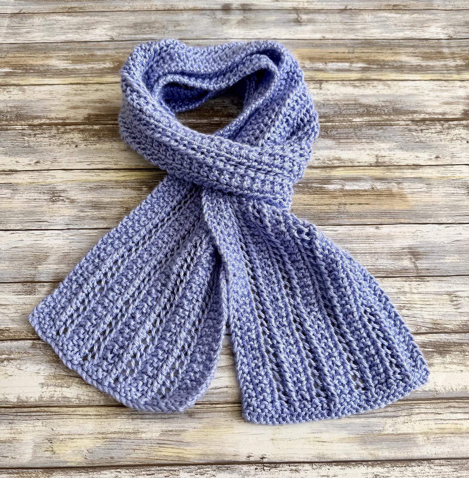 Travel in Time Eyelet Scarf