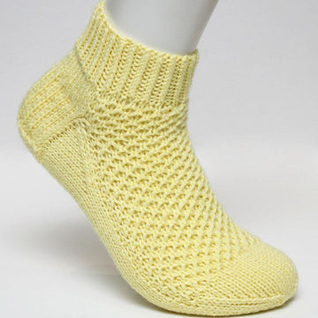 Lemon Sherbet Socks - Cuff Down (DK)
