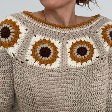 Sunflower Granny Sweater