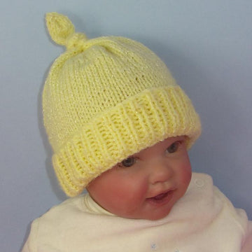 Baby Topknot Beanie Hat