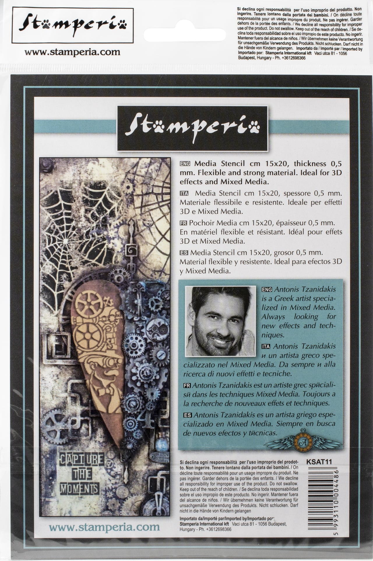 Stamperia Intl Stamperia Stencil 5.90"X7.87" - Writings