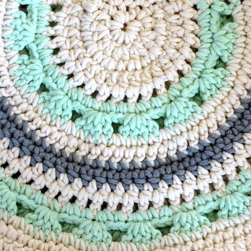 Large Crochet Hobo Bag
