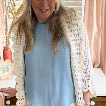 Shell Edged Jacket Crochet Pattern