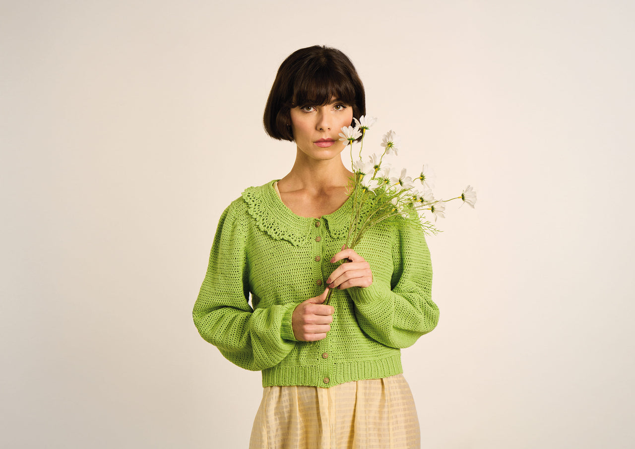 Whitby Cardigan in Rowan Summerlite 4 ply - Downloadable PDF