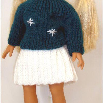 Ski and Skate Wear, Knitting Patterns fit American Girl and other 18-Inch Dolls