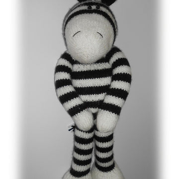 Zebra Knitting Pattern (an extremely soft, huggable and cute toy)