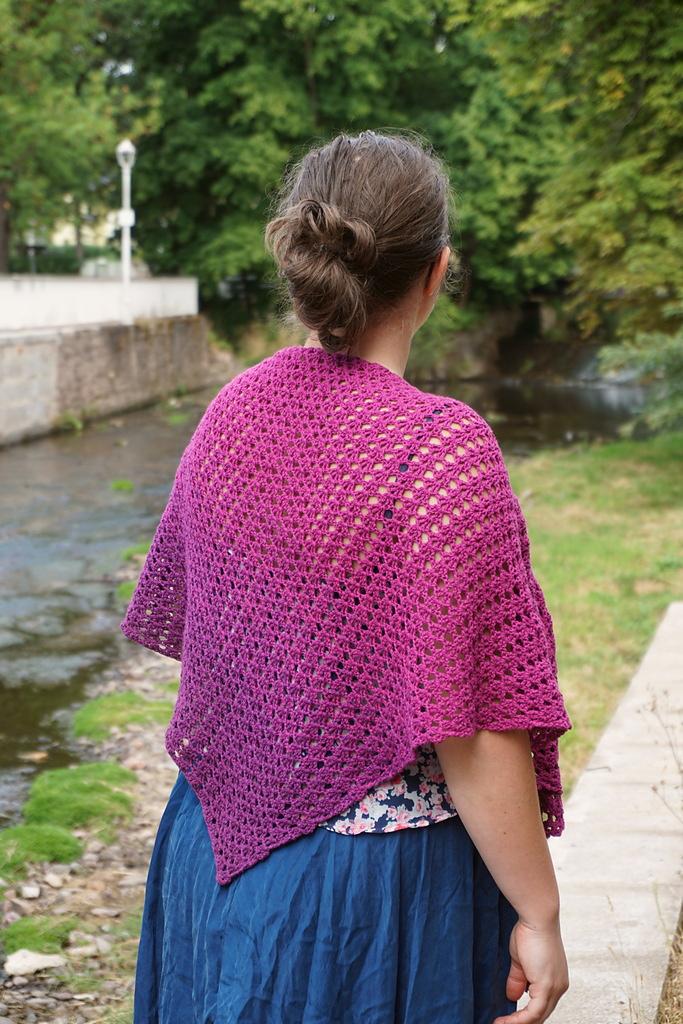 Sweet pea shawl