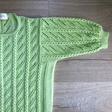 Retro Eyelet & Cable Sweater