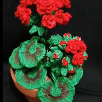Crochet Geranium Flowers