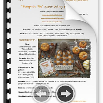 Pumpkin Pie Super Bulky Hat
