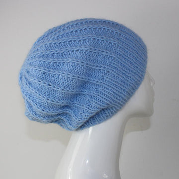 Fluffy Fishermans Rib Slouch Hat