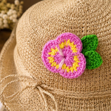 Crochet Flower Hair Clip Pattern – Easy Floral Hair Accessory PDF + Video Tutorial