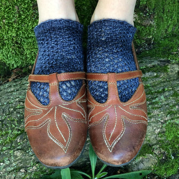 Hematite Lace Socks