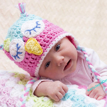 Crochet Owl Hat Pattern USA