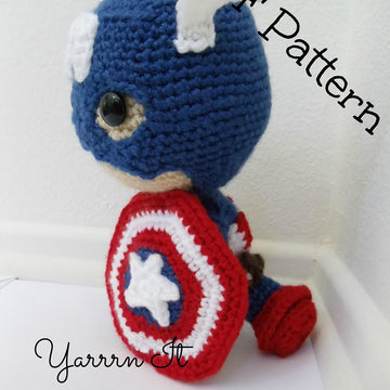 Captain America Sackboy Amigurumi