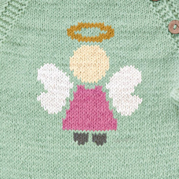 Angel kids jacket Knitting Pattern