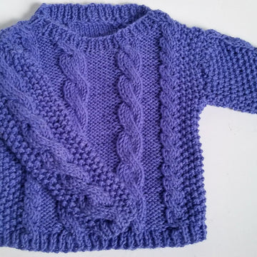 Cozy Baby Cables Sweater