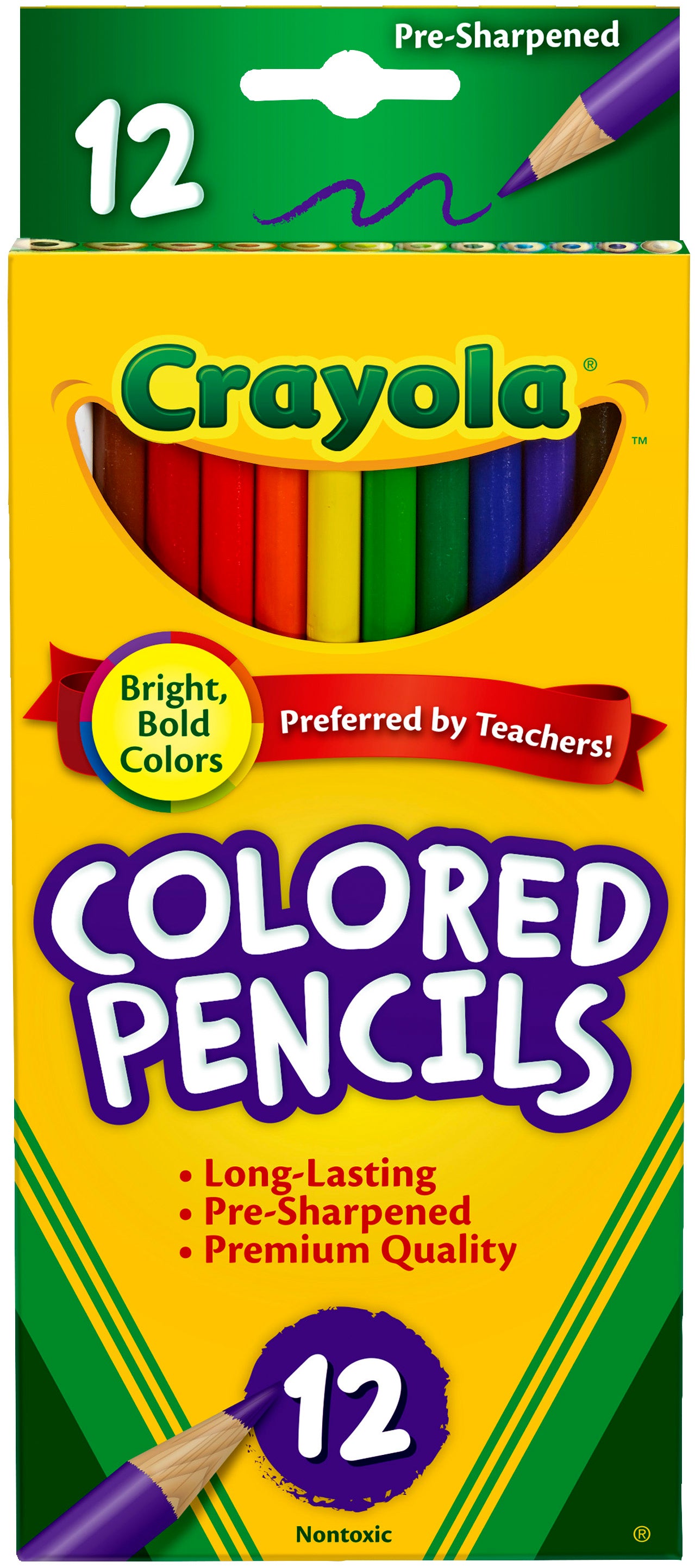 Crayola Colored Pencils - 12/Pkg Long