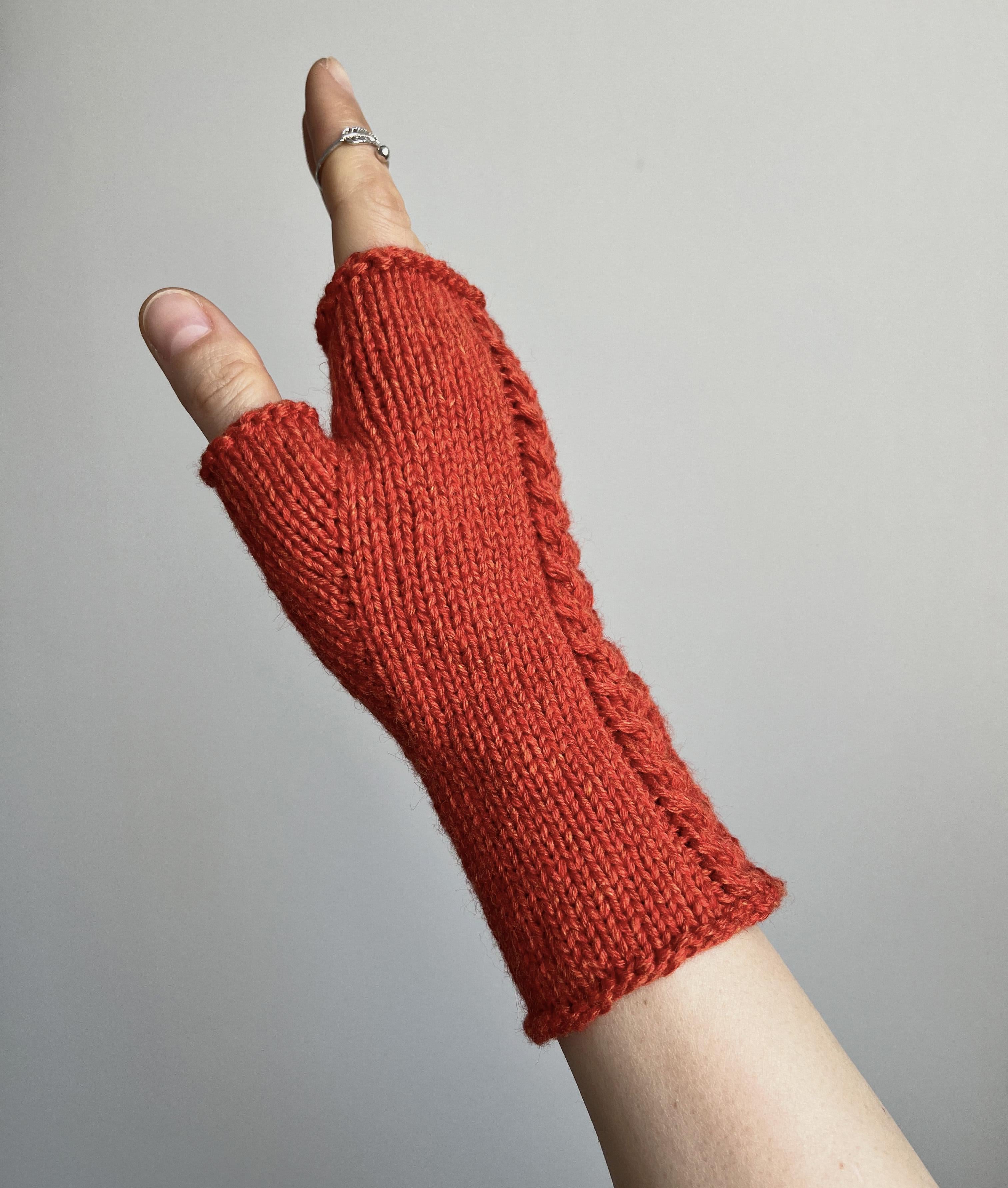 Ember Braid Mitts