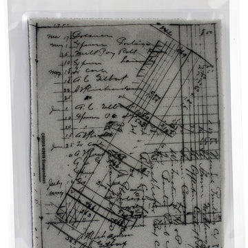 Stampendous Cling Stamp - Ledger Script