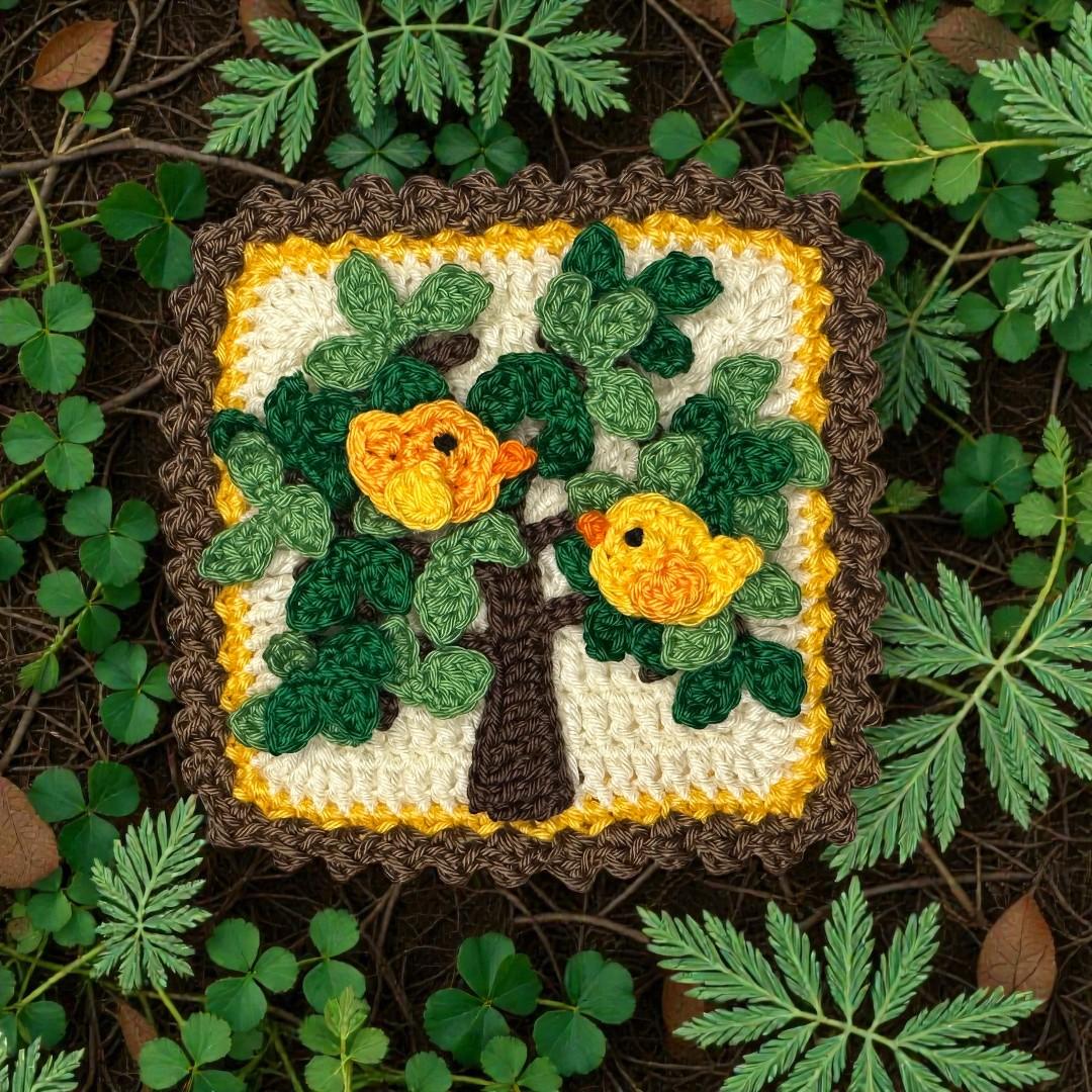Granny Square Tree Crochet