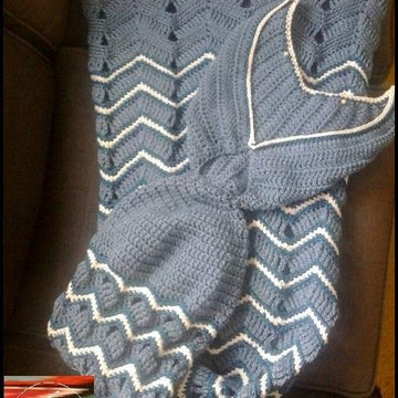 Mermaid Tail Crochet Blanket