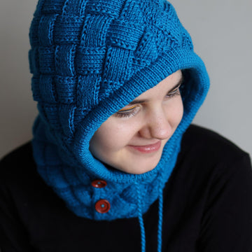 Autumn Entrelac Balaclava for DK