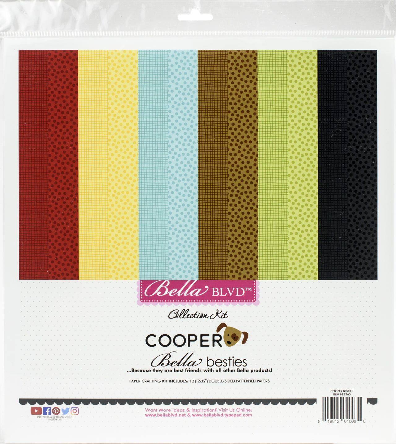 Doodlebug Bella Blvd Besties Collection Kit 12"X12" - Cooper