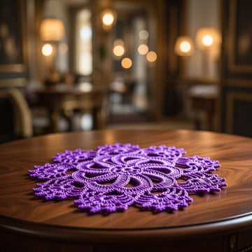 Crochet Round Motif Coaster Doily Pattern