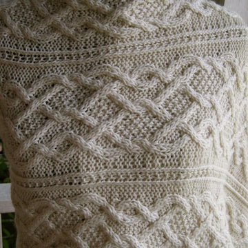 Trail Cabled Stole Shawl Scarf