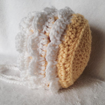 Ruffly Petal Baby Bonnet