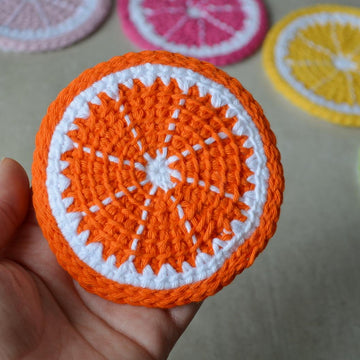Citrus slice coaster