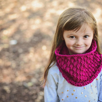 Raspberry Slouch Beanie & Cowl