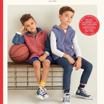 Children's Hooded Gilet & Gilet  in Sirdar Snuggly Replay DK - 2534 - Leaflet