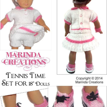 Tennis time for ag , gotz and other 18'' dolls