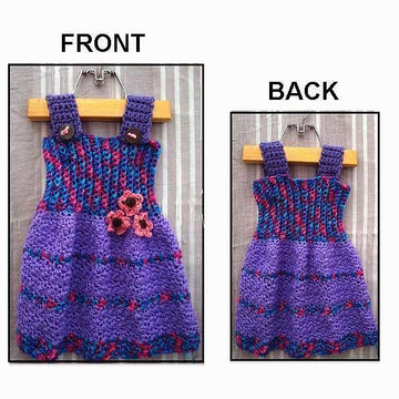663 GIRLS CROCHET TUNIC, SUNDRESS, JUMPER "BonBon"