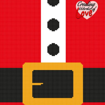 Santa costume Top Stitch graph