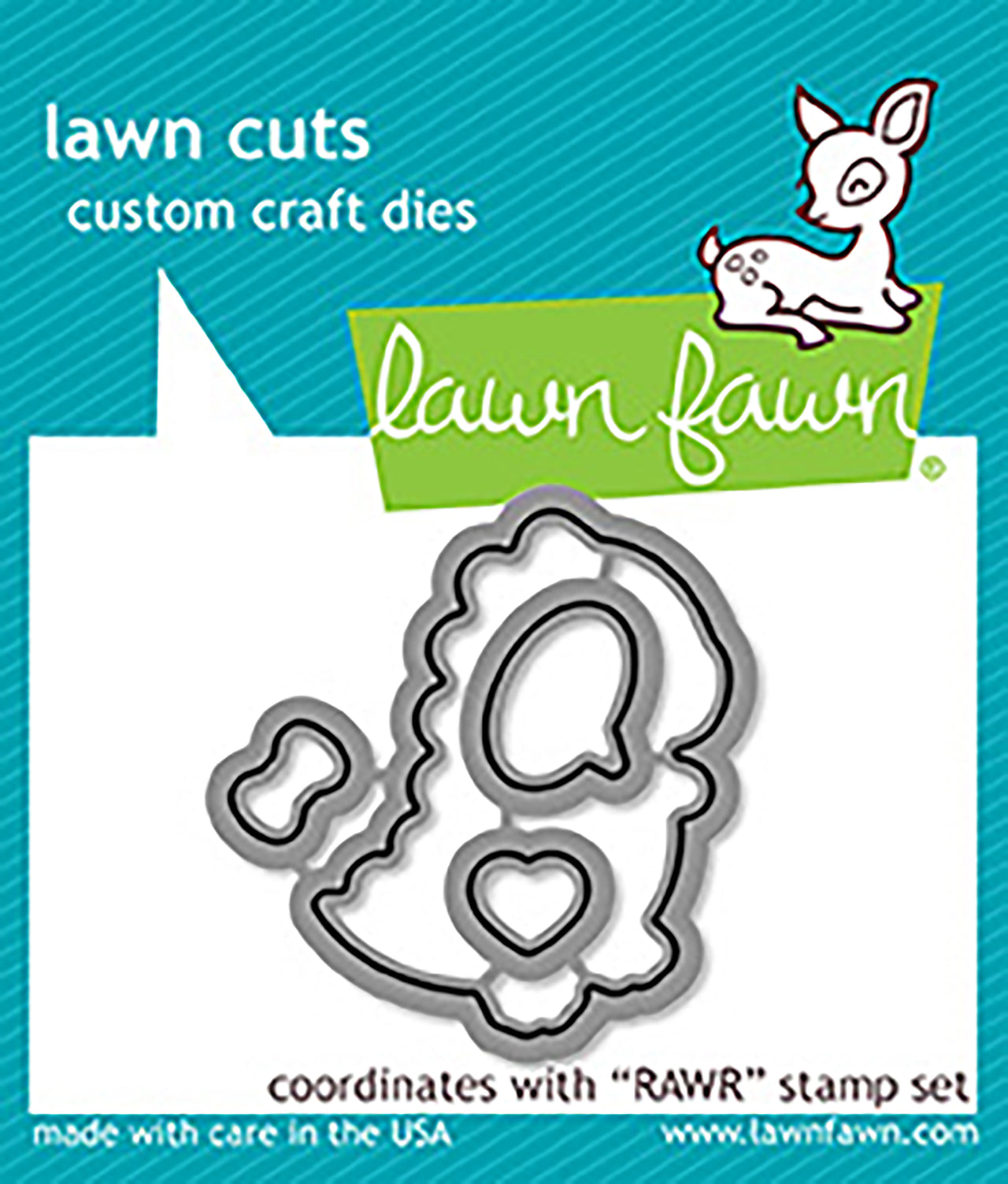 Lawn Fawn Lawn Cuts Custom Craft Die - Rawr